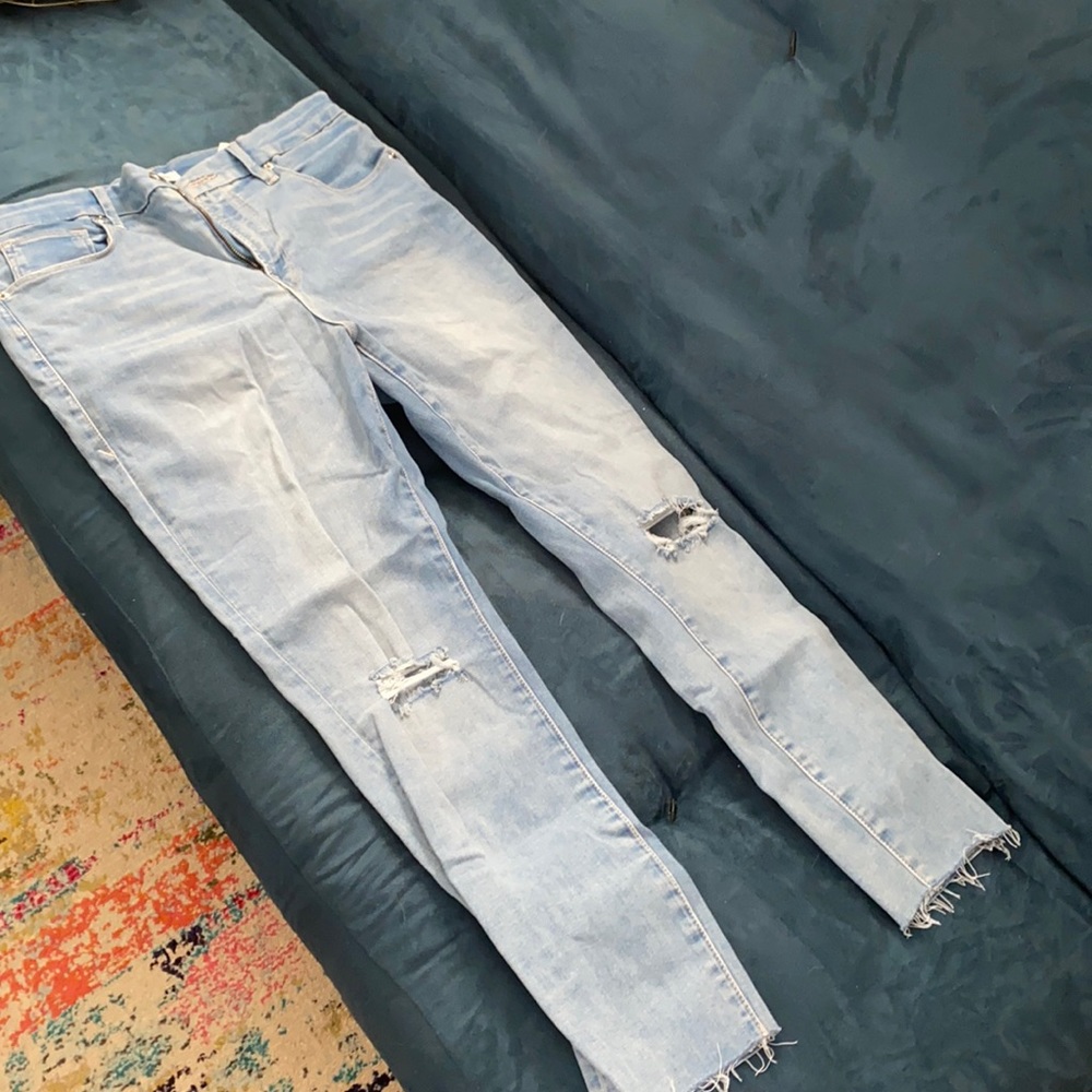 Good American Good Waist Distressed Skinny Jeans